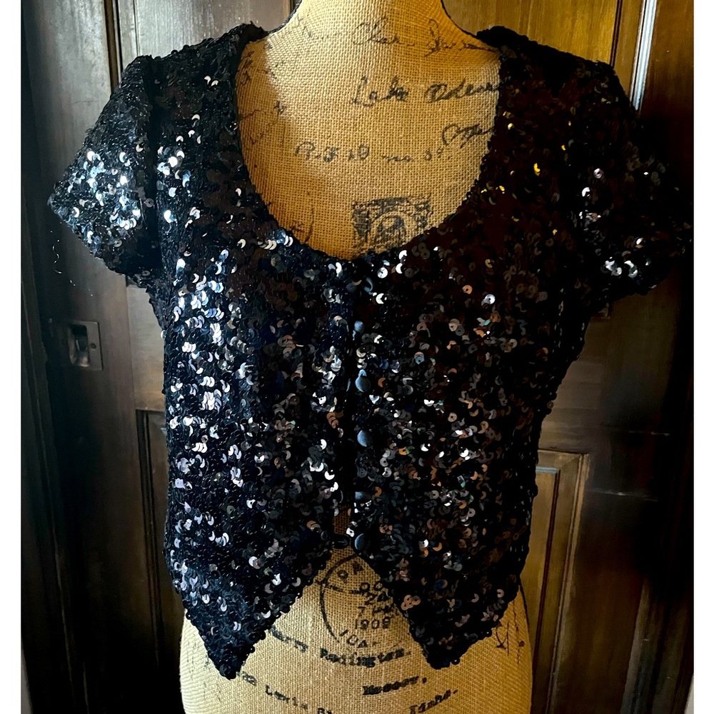 Fully Lined Sequined Jacket